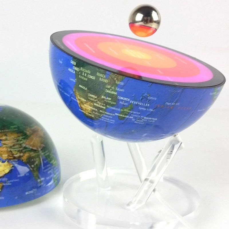 Globe terrestre lumineux en lévitation - idée cadeau passsioné d