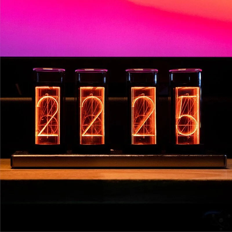 Horloge Nixie en Métal Tube LED RGB Déco Science