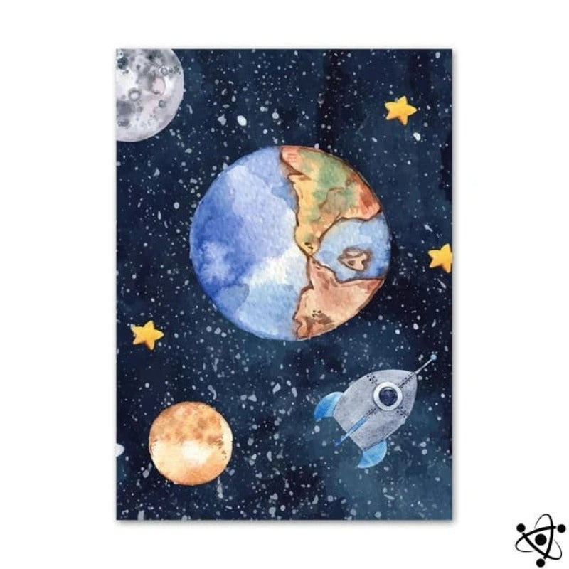 Affiche Planète Terre pour Enfant