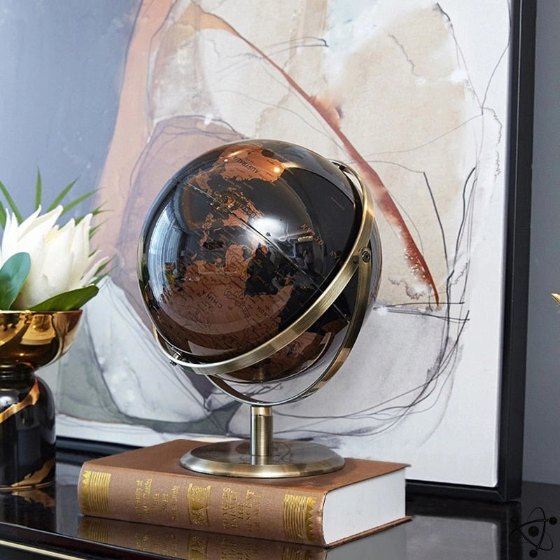 Globe terrestre de décoration – Argent