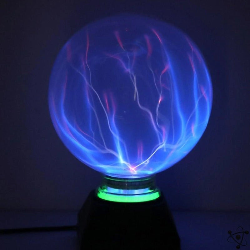 Boule plasma de 6″ qui réagit au son et au toucher - Bleu
