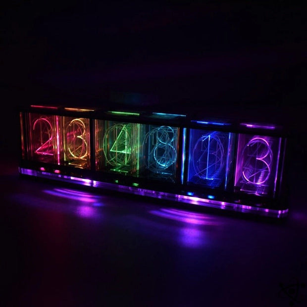 Horloge Nixie LED RGB DIY Déco Science