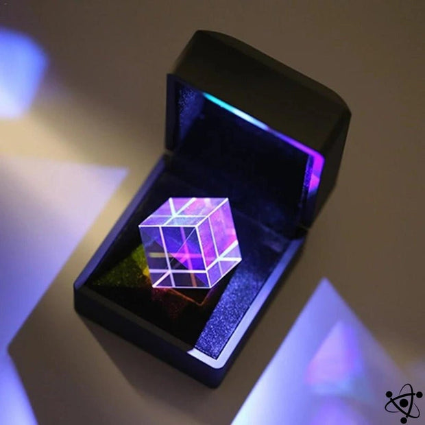 Optical Glass Cube Prism Science Decor