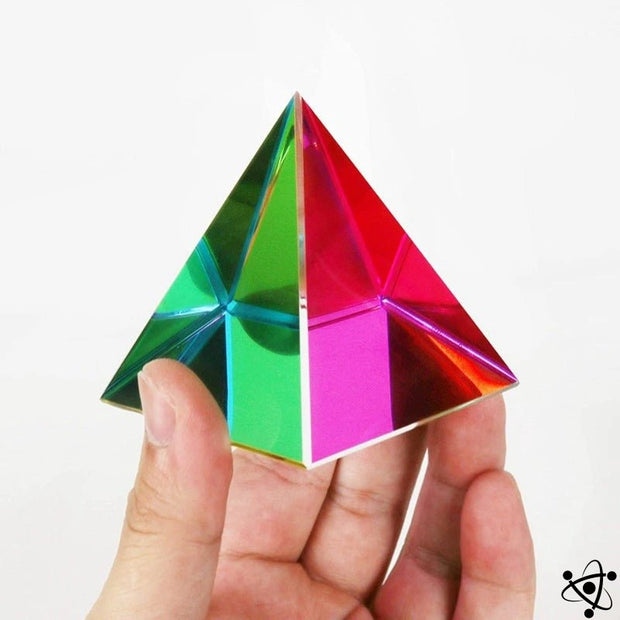 Colorful Pyramid Prism Science Decor