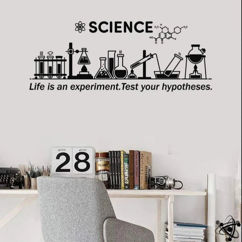 Sticker Laboratoire Chimie Déco Science