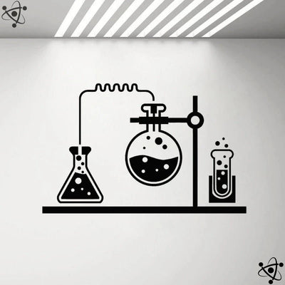 Sticker Laboratoire de Chimiste Déco Science