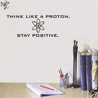 Sticker Stay Positive Déco Science