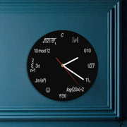 Horloge Murale Originale Arithmétique Déco Science