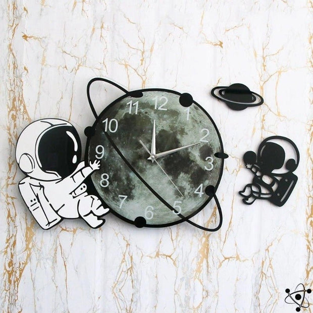Horloge Murale Originale Astronautes Déco Science