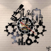 Horloge Murale Originale Laboratoire H2O LED Déco Science
