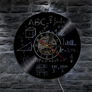 Horloge Murale Originale Mathématique LED Déco Science