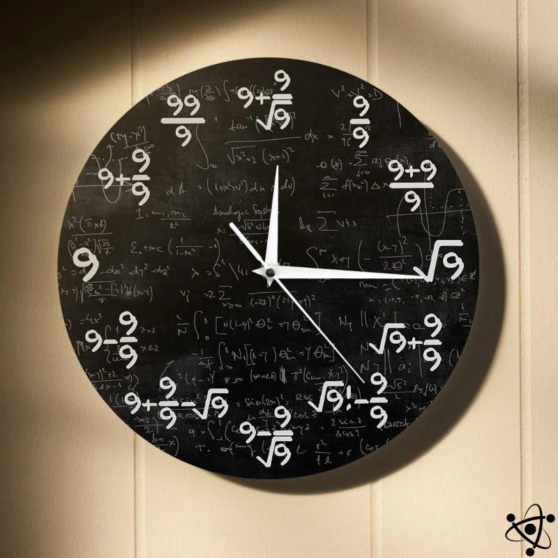 Horloge Murale Originale Mathématique Neuf Déco Science
