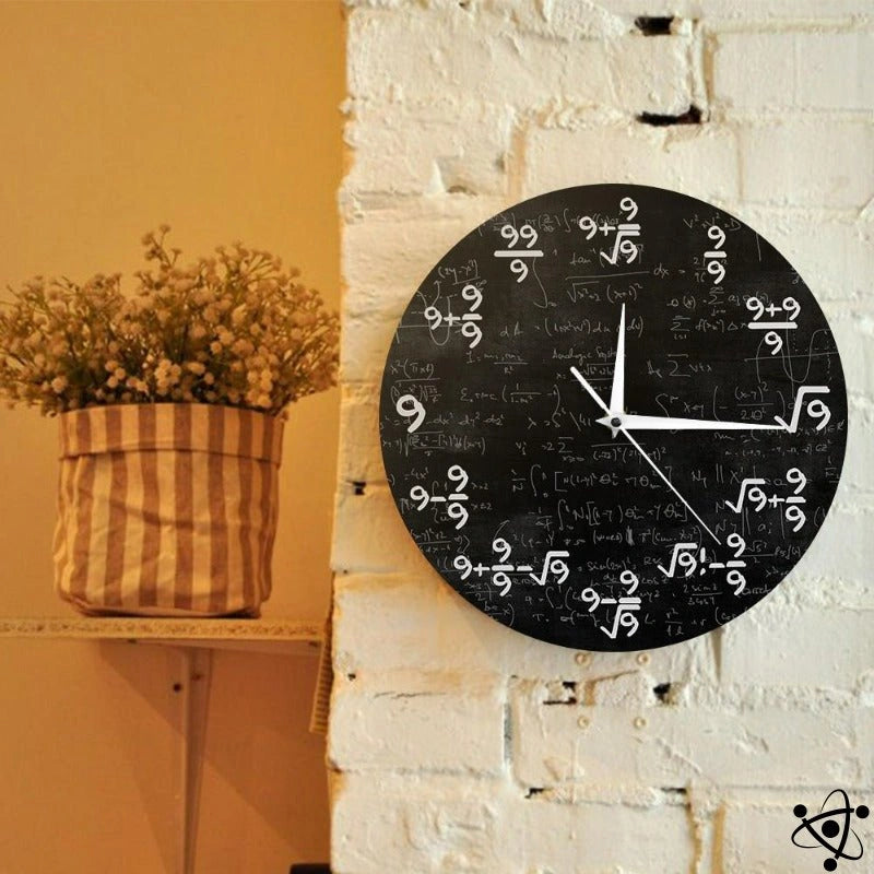 Horloge Murale Originale Mathématique Neuf Déco Science