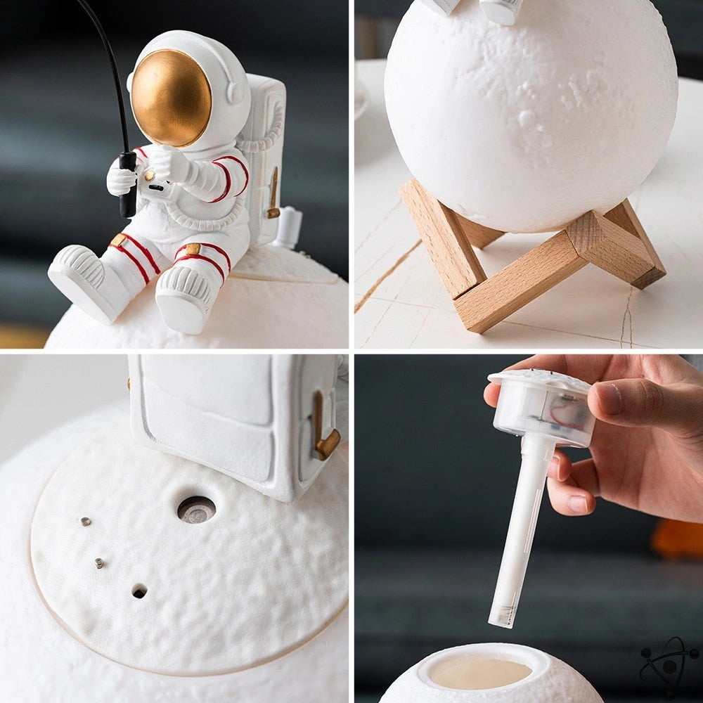 Humidificateur Lampe Lune & Astronaute Déco Science