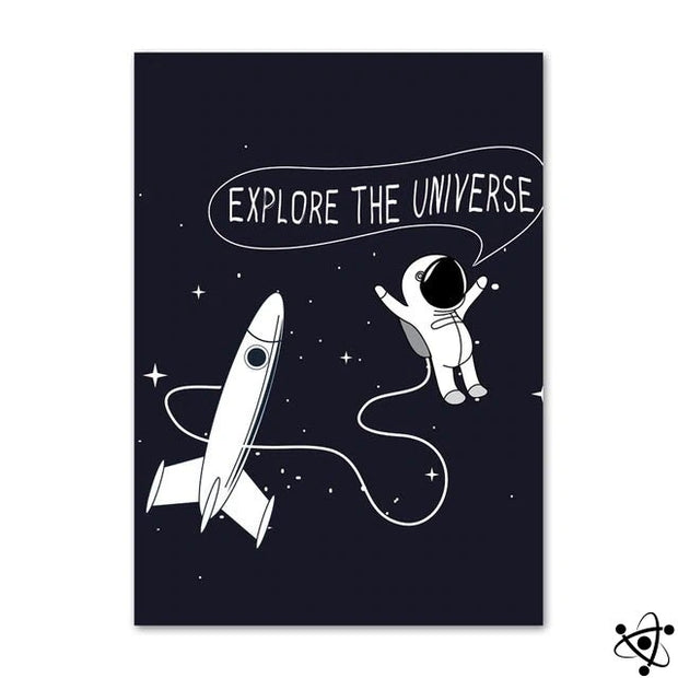 Poster Astronaute - Explore the Universe Déco Science