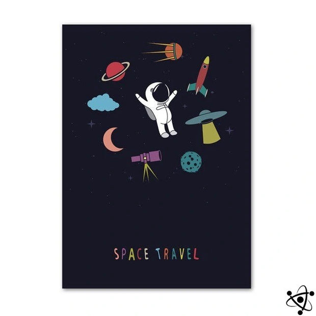 Poster Astronaute - Space Travel Déco Science