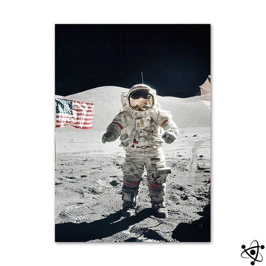 Poster Astronaute Gene Cernan Apollo 17 Déco Science