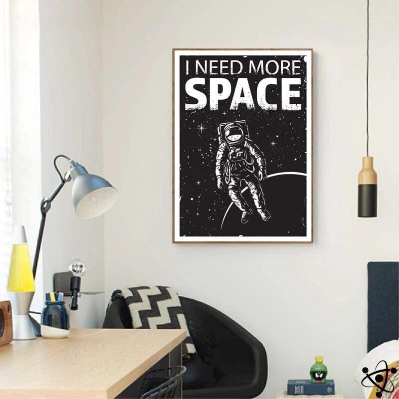Poster Astronaute I Need More Space Déco Science