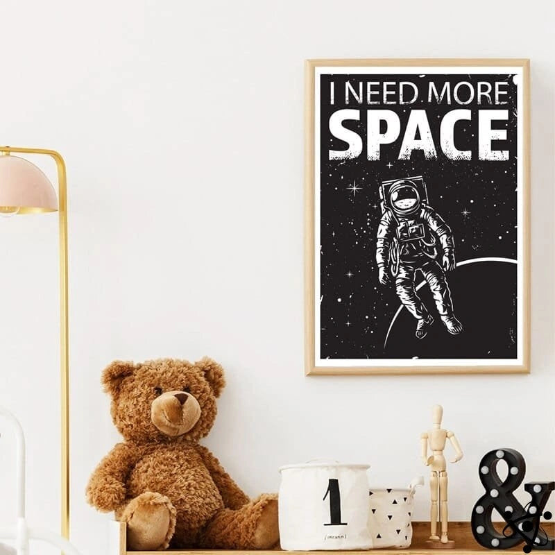 Poster Astronaute I Need More Space Déco Science