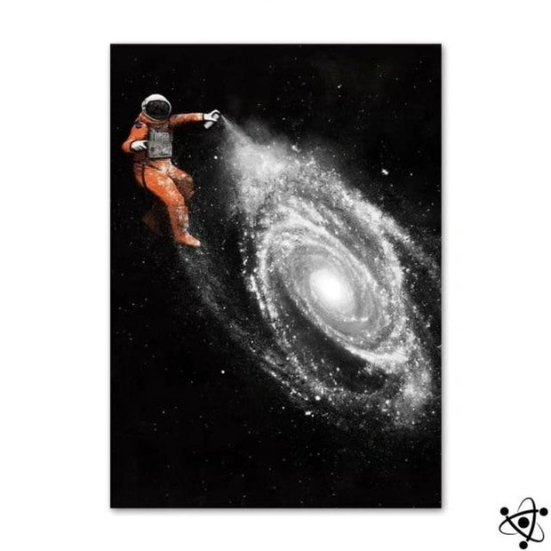 Poster Astronaute Voie Lactée Déco Science