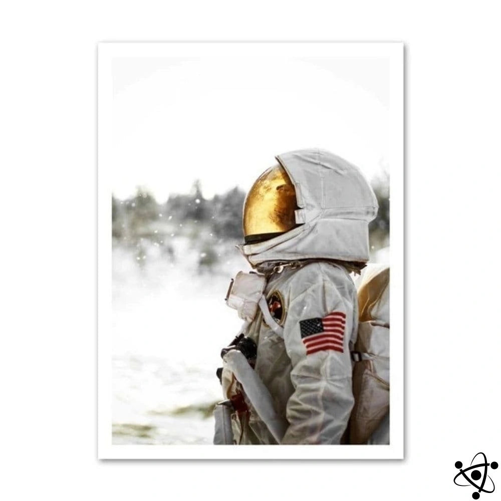 Poster Astronaute en Combinaison Déco Science