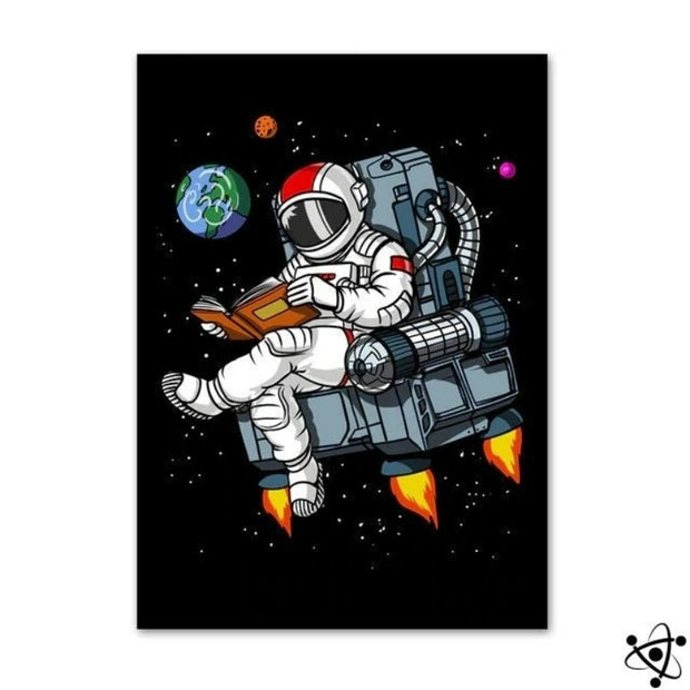 Poster Astronaute l'Intellectuel de l'Espace Déco Science