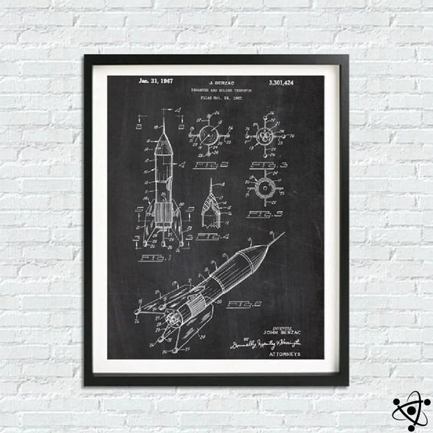 Poster Brevet de Rocket Déco Science