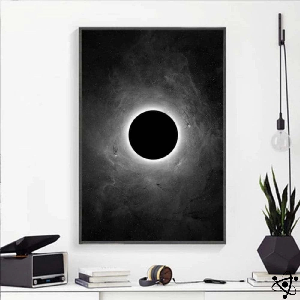 Poster Éclipse Solaire Totale Déco Science