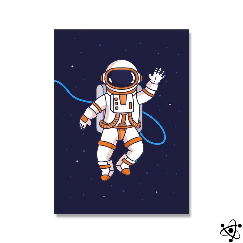 Poster Imprimé Astronaute dans l'Espace Déco Science