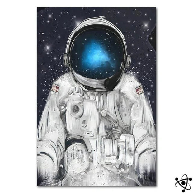 Poster Peinture Astronaute Déco Science