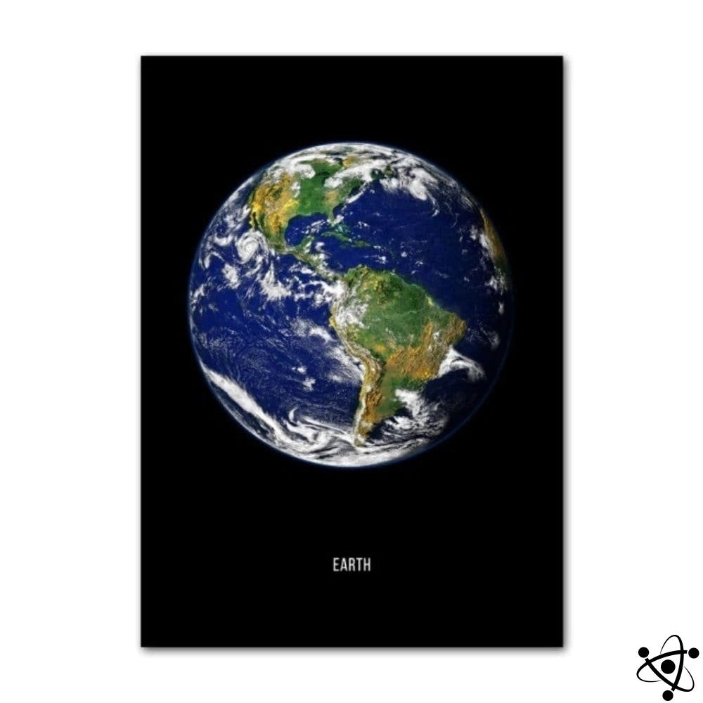 Poster Planète Terre Déco Science