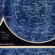 Poster Planisphère Céleste Déco Science