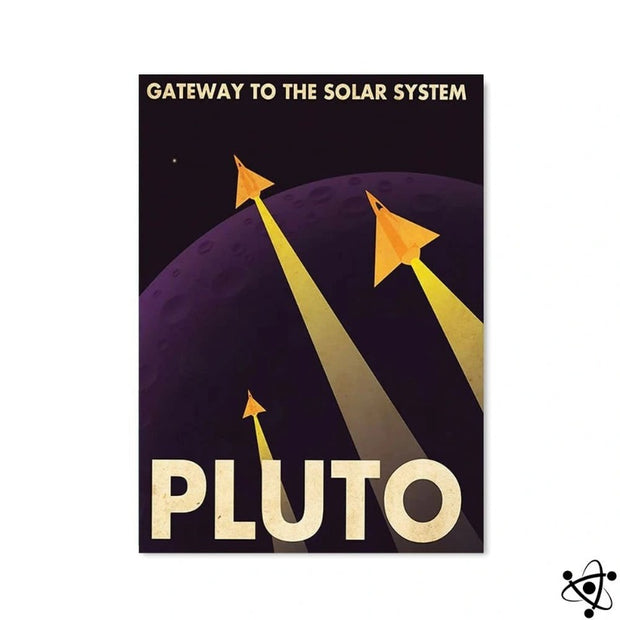 Poster Rétro Pluton Déco Science