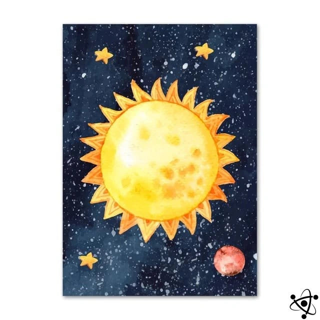 Poster Soleil pour Enfant Déco Science