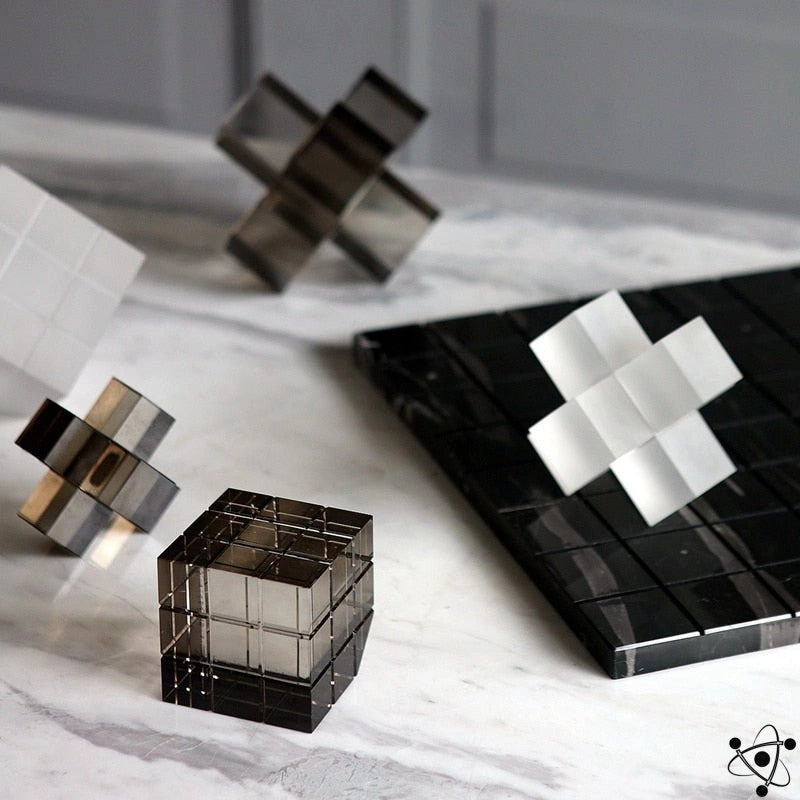 Cube de Décoration en Cristal Déco Science