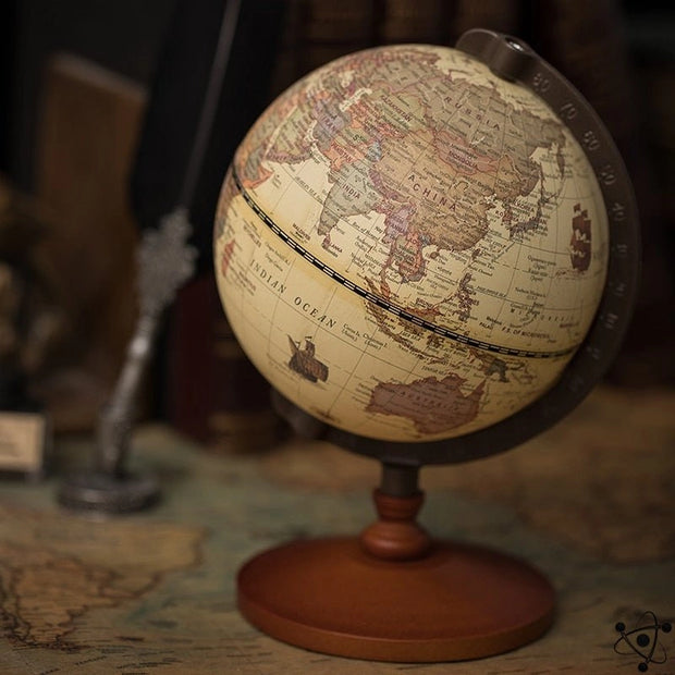 Globe Terrestre Vintage Déco Science