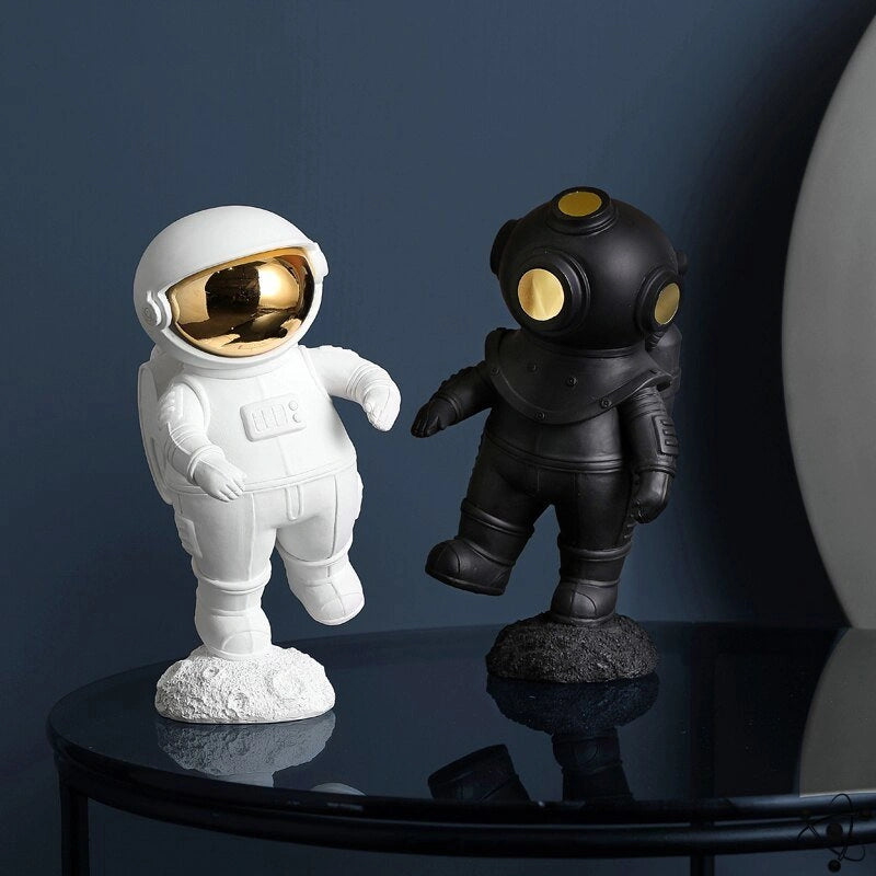 Figurine Scaphandrier & Astronaute Déco Science