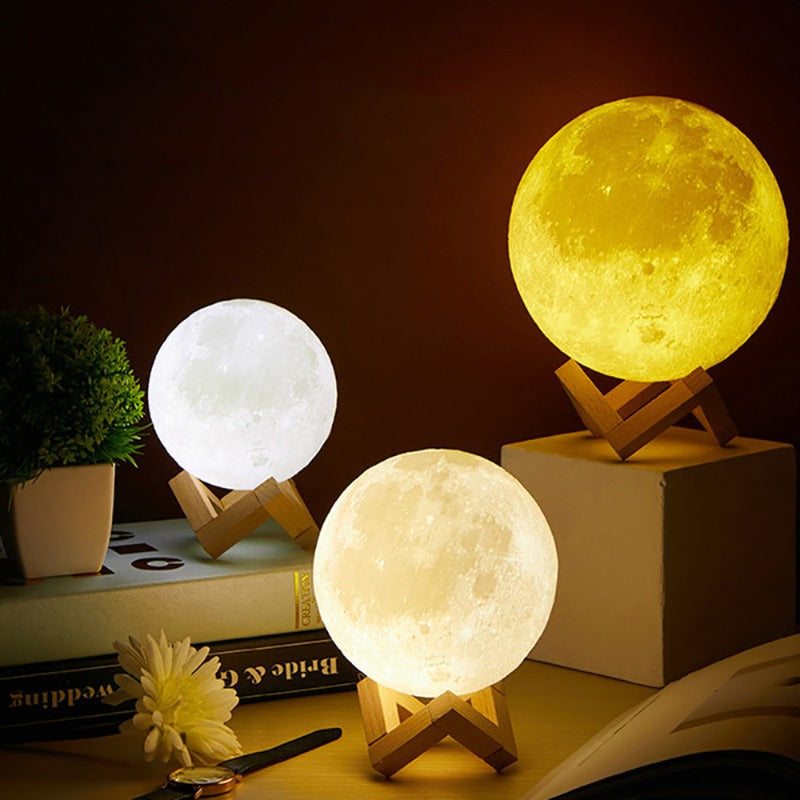 Veilleuse Adulte Lampe Lune 3D - Meilleur Prix-Achetez maintenant