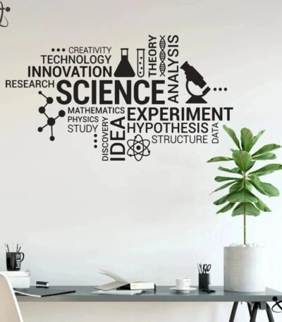 Autocollant Mural Educatif Scientifique Déco Science