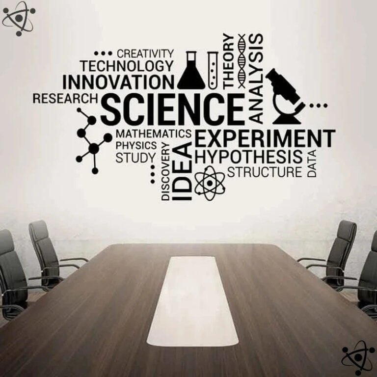 Autocollant Mural Educatif Scientifique Déco Science