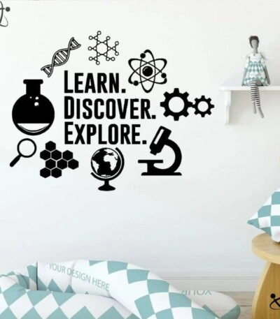 Autocollant Mural Exploration scientifique Déco Science