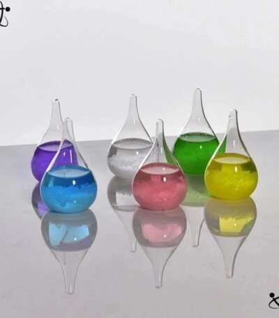 Baromètre à Cristaux Goutte d'Eau Déco Science