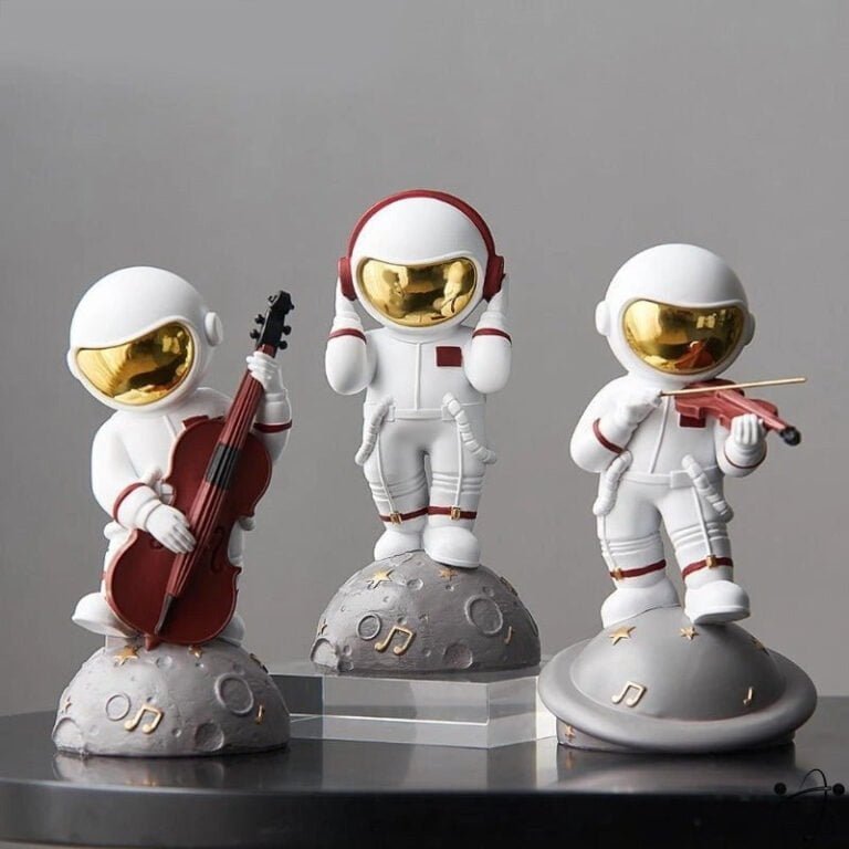 Figurine Astronautes Musiciens Déco Science