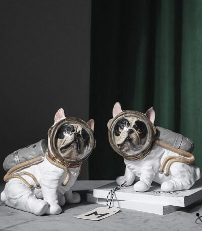 Figurine Chien Astronaute Déco Science