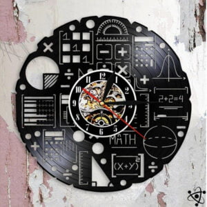 Horloge Murale Originale Équation Mathématique LED Déco Science