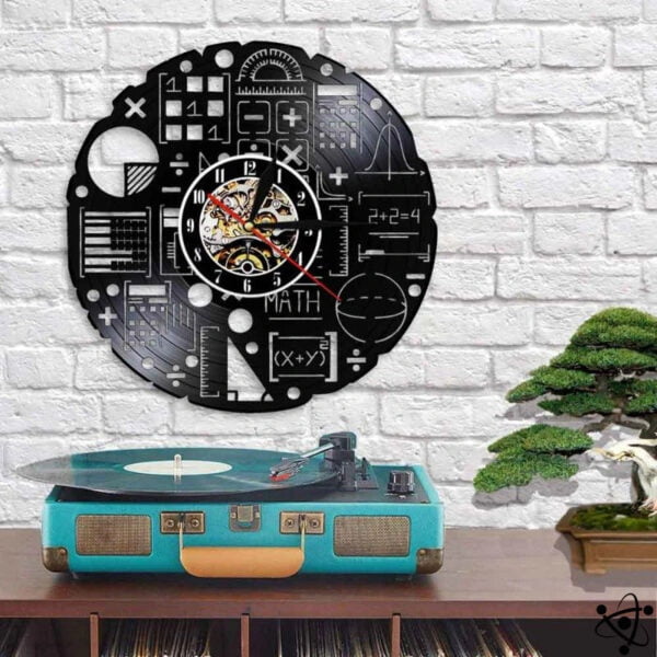 Horloge Murale Originale Équation Mathématique LED Déco Science