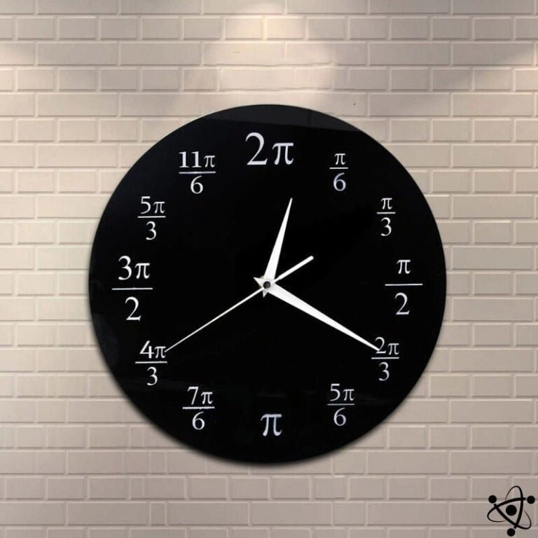 Horloge Murale Originale Formules Pi Déco Science