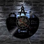 Horloge Murale Originale Géométrie E =mc² LED Déco Science