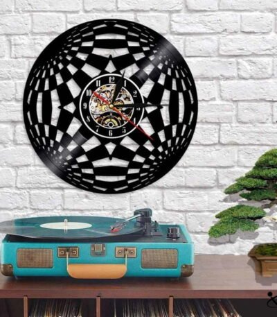 Horloge Murale Originale Kaleidoscope LED Déco Science