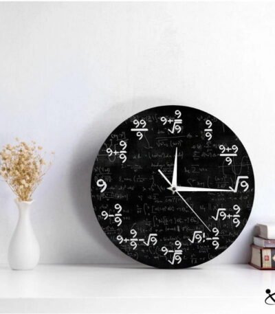 Horloge Murale Originale Mathématique Neuf Déco Science